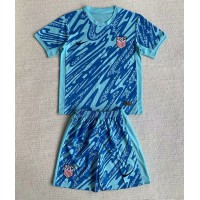 Camiseta Estados Unidos Portero Primera Equipación Replica Copa America 2024 para niños mangas cortas (+ Pantalones cortos)